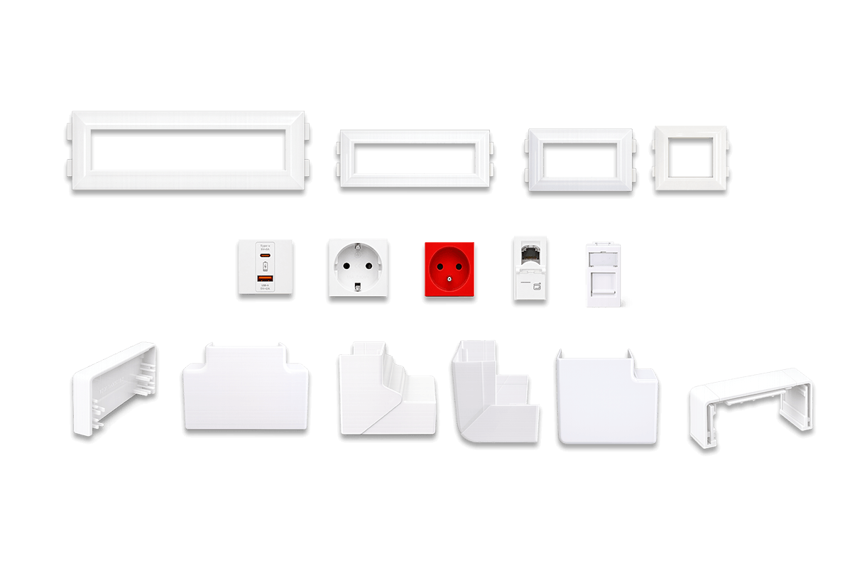 Cadre Unique Accessoire Goulotte Réseaux 100×50