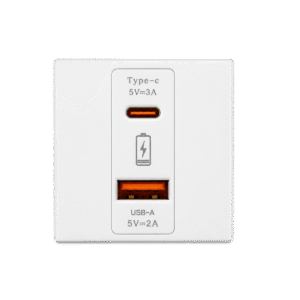 Module Chargeur USB Accessoire Goulotte Réseaux 100×50