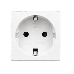 Prise 2P+T Blanche Accessoire Goulotte Réseaux 100×50
